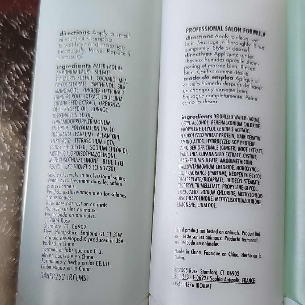New Rusk Sensories Calm Shampoo, Conditioner, Body Wash, & Lotion Travel Set - Picture 2 of 5